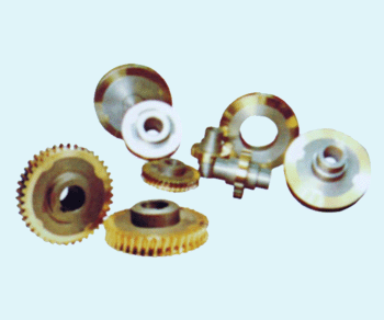 Bimetallic worm gear